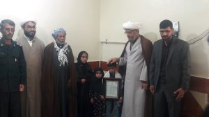 دیدار با خانواده شهدای خدمت شهرستان کارون