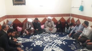 دیدار با خانواده شهدای خدمت شهرستان کارون
