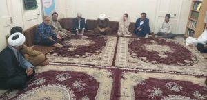 دیدار مداحان با امام جمعه کارون