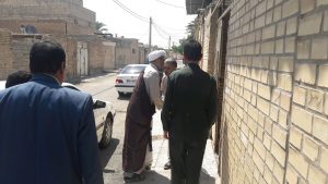 دیدار امام جمعه و مسئولین با خانواده های شهدای شهرستان کارون
