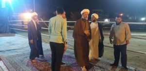 دیدار امام جمعه کارون از موکب پخت 14 هزار نفری کارون