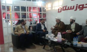 گزارش تصویری/بازدید امام جمعه کارون از نمایشگاه بومی سازی صنایع فولاد