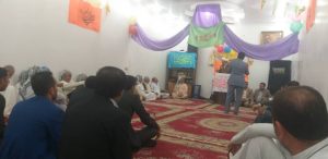 حضور و سخنرانی امام جمعه کارون در مراسمات عید غدیر کوی شریعتی
