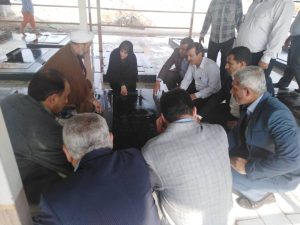 غبار روبی مزار شهدای شهرستان کارون بمناسبت هفته دولت