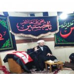 مراسم روضه خوانی امام جمعه کارون درشب ششم محرم