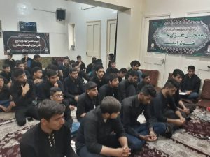 مراسم عزاداری امام حسین (ع) در دفتر امام جمعه کارون برگزاز شد