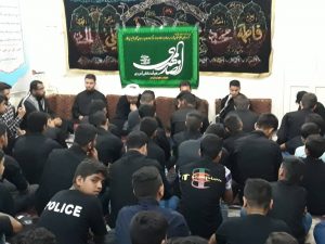 مراسم عزاداری امام حسین (ع) در دفتر امام جمعه کارون برگزاز شد