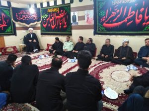 مراسم روضه خوانی امام جمعه کارون درشب هشتم محرم