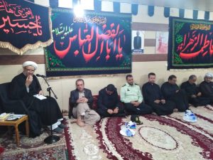 مراسم روضه خوانی امام جمعه کارون درشب هشتم محرم