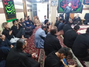 مراسم روضه خوانی امام جمعه کارون درشب هشتم محرم