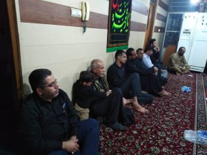 مراسم روضه خوانی امام جمعه کارون درشب هشتم محرم