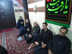 مراسم روضه خوانی امام جمعه کارون درشب هشتم محرم