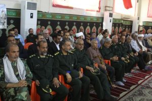 تجمع بزرگ بسیجیان،رزمندگان و جانبازان 8 سال دفاع مقدس در شهرستان کارون برگزار شد