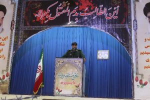 تجمع بزرگ بسیجیان،رزمندگان و جانبازان 8 سال دفاع مقدس در شهرستان کارون برگزار شد