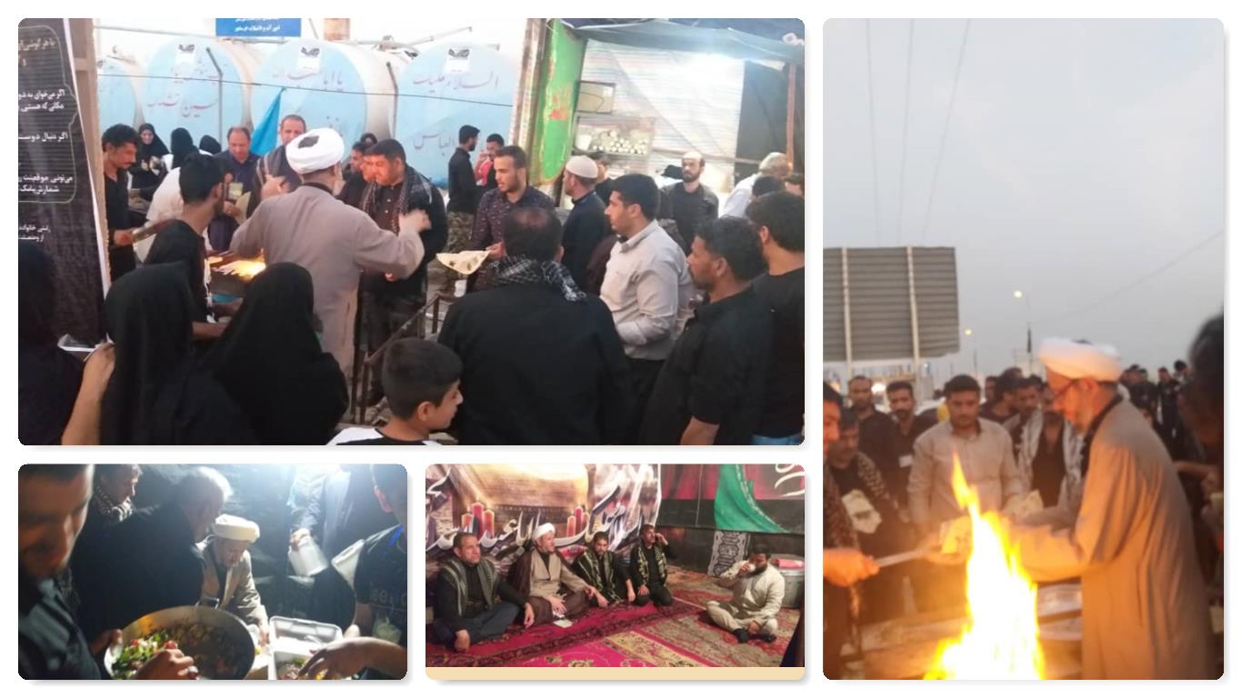 گزارش تصویری/حضور امام جمعه کارون در مواکب شلمچه