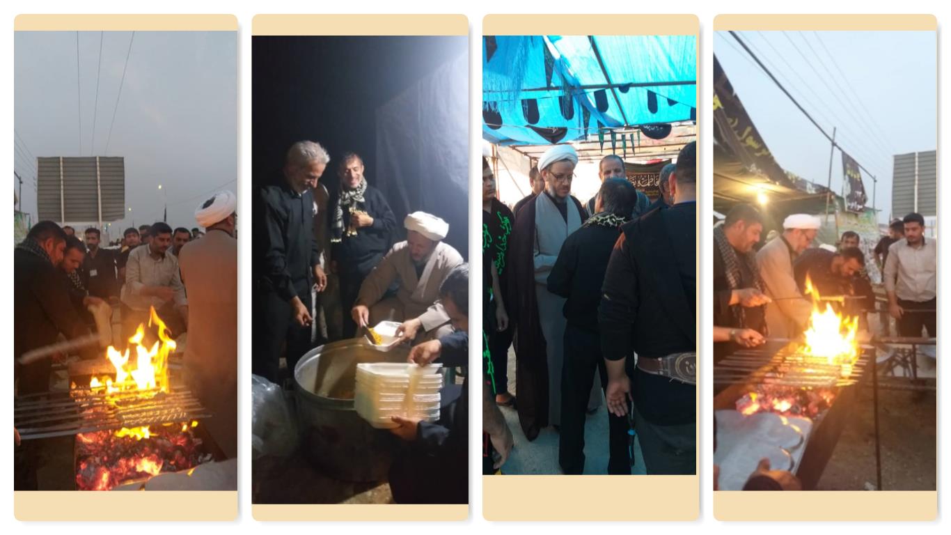 گزارش تصویری/حضور امام جمعه کارون در مواکب شلمچه