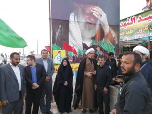 گزارش تصویری/بازدید امام جمعه کارون از مواکب این شهرستان در مرز شلمچه