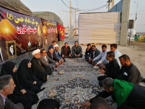 گزارش تصویری/بازدید امام جمعه کارون از مواکب این شهرستان در مرز شلمچه