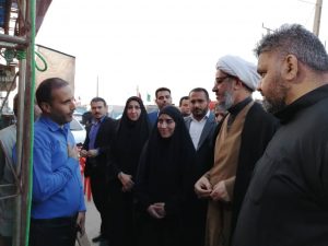 گزارش تصویری/بازدید امام جمعه کارون از مواکب این شهرستان در مرز شلمچه