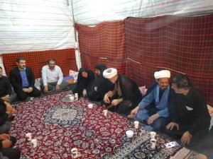 گزارش تصویری/بازدید امام جمعه کارون از مواکب این شهرستان در مرز شلمچه