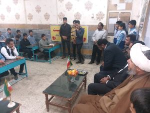 دیدار امام جمعه کارون با دانش آموزان دبیرستان امام خمینی(ره)