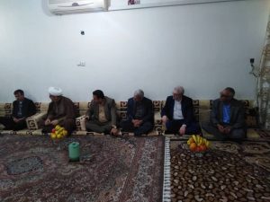 دیدار امام جمعه و مسئولین با دو آتش نشان