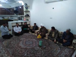 دیدار امام جمعه و مسئولین با دو آتش نشان