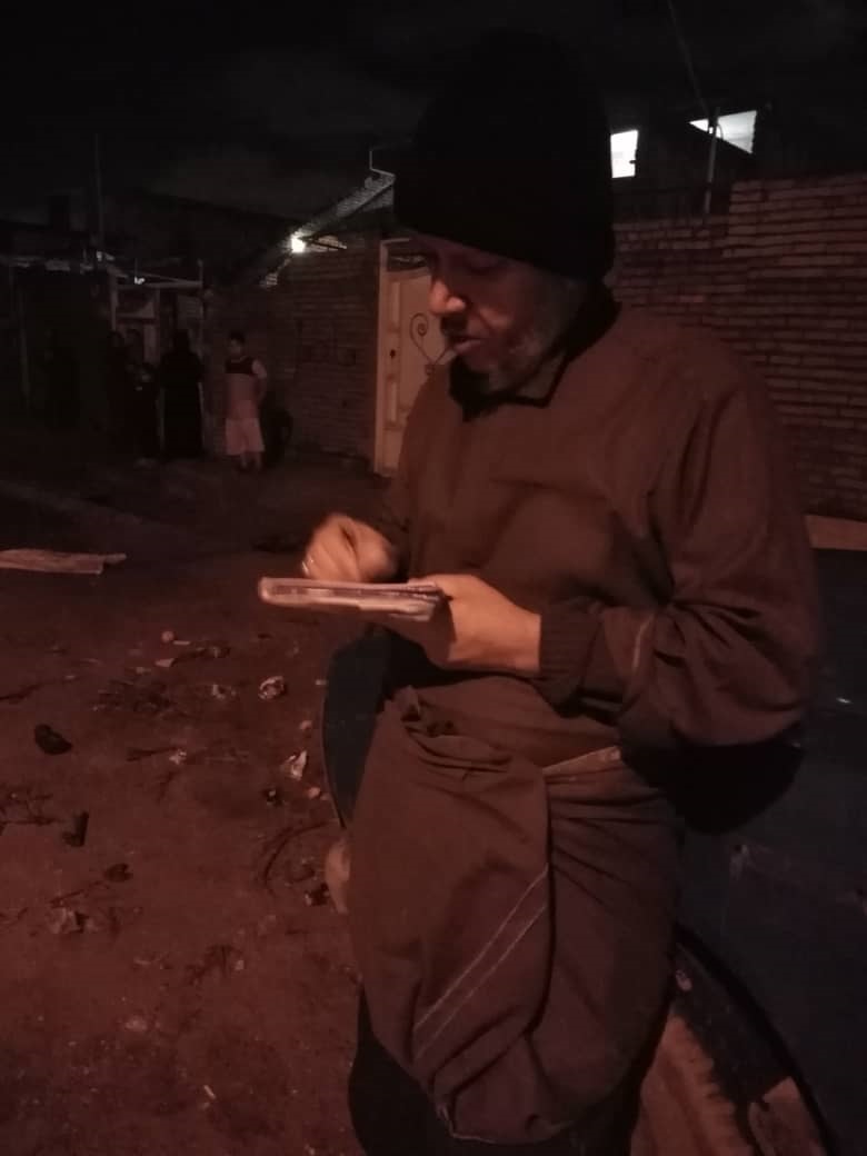 حضور امام جمعه کارون در مناطق آسیب دیده از بارندگی امروز