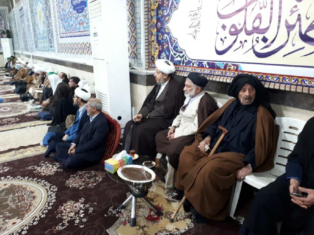 گزارش تصویری/حضور امام جمعه کارون در مراسم درگذشت سیدقاسم موسوی