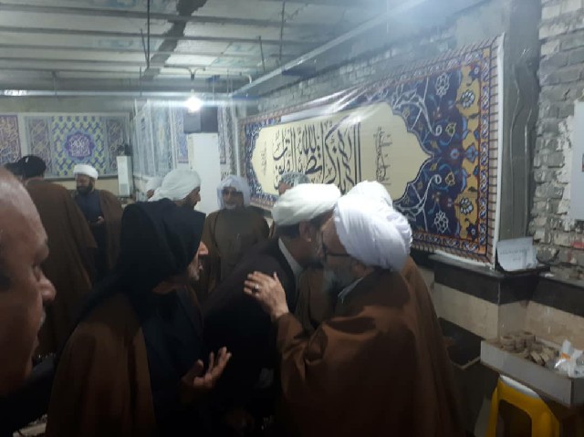 گزارش تصویری/حضور امام جمعه کارون در مراسم درگذشت سیدقاسم موسوی