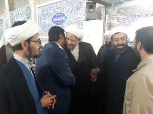 گزارش تصویری/حضور امام جمعه کارون در مراسم درگذشت سیدقاسم موسوی