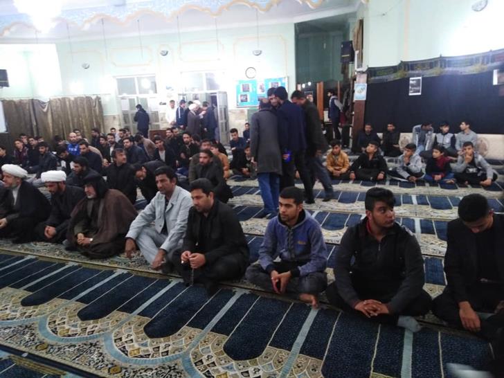مراسم عزاداری سردارسلیمانی دربین دانشجویان دانشکده نفت کارون