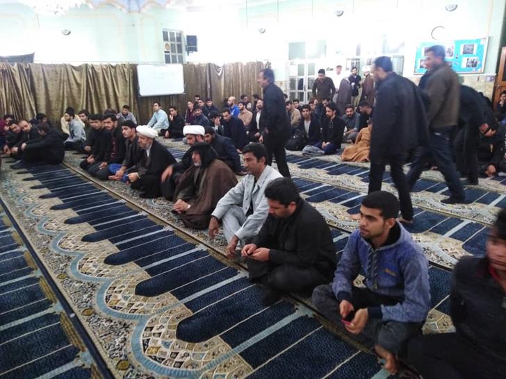 مراسم عزاداری سردارسلیمانی دربین دانشجویان دانشکده نفت کارون