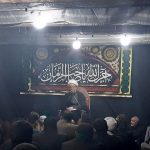 مراسم روضه خوانی امام جمعه کارون درشب اول ایام فاطمیه (س)