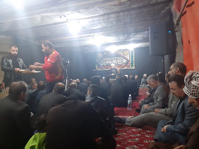 مراسم روضه خوانی امام جمعه کارون درشب اول ایام فاطمیه (س)