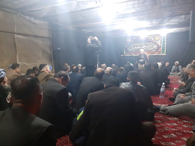 مراسم روضه خوانی امام جمعه کارون درشب اول ایام فاطمیه (س)