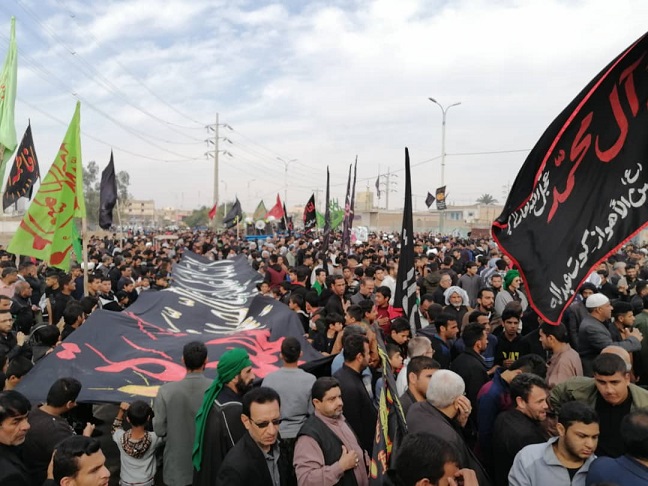 مراسم عزاداری و پیاده روی فاطمیه(المسيرة الفاطمية)شهرستان کارون