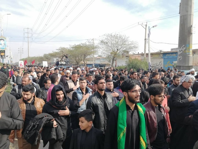 مراسم عزاداری و پیاده روی فاطمیه(المسيرة الفاطمية)شهرستان کارون