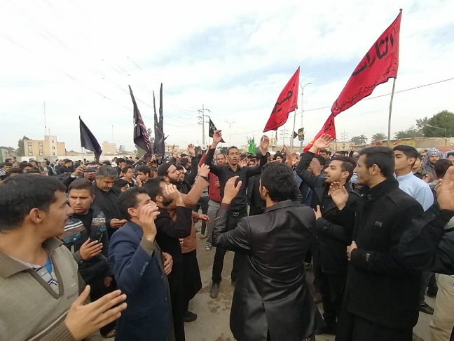 مراسم عزاداری و پیاده روی فاطمیه(المسيرة الفاطمية)شهرستان کارون