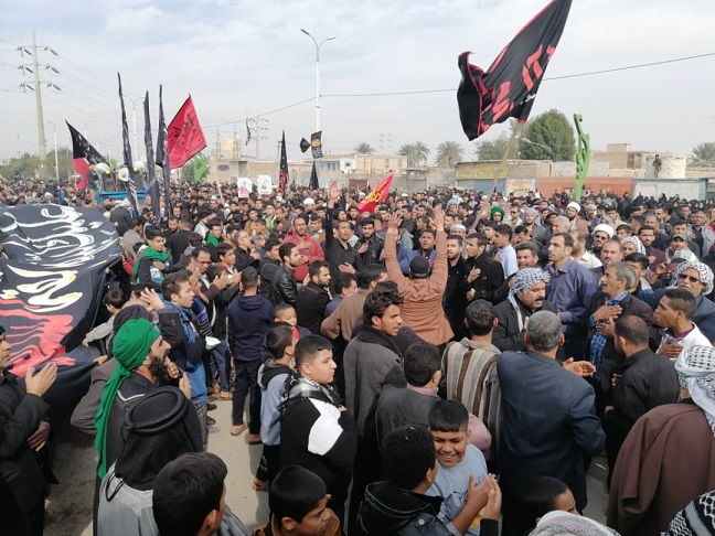 مراسم عزاداری و پیاده روی فاطمیه(المسيرة الفاطمية)شهرستان کارون