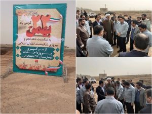 گزارش تصویری/گلنگ زنی و افتتاح پروژه های عمرانی بمناسبت دهه فجر