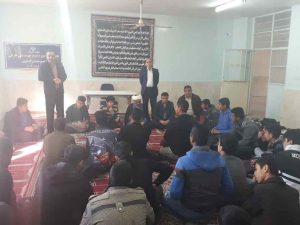 دیدار مسئول ستاد با دانش آموزان مدرسه شهید اسکندری