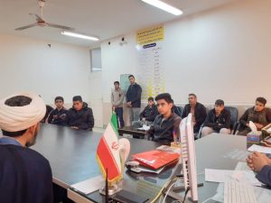 نشست مسئول ستاد با دانش آموزان مدرسه شهید بنی طرفی
