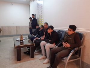 نشست مسئول ستاد با دانش آموزان مدرسه شهید بنی طرفی