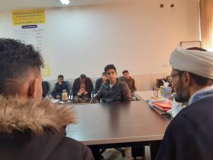 نشست مسئول ستاد با دانش آموزان مدرسه شهید بنی طرفی