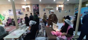 بازدید امام جمعه کارون از کارگاه تولید ماسک
