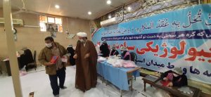 بازدید امام جمعه کارون از کارگاه تولید ماسک