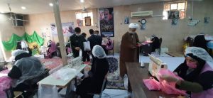 بازدید امام جمعه کارون از کارگاه تولید ماسک