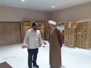 توزیع 300قلم لوازم خانگی ضروری بین نیازمندان باحضور امام جمعه کارون