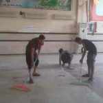 گزارش تصویری/غبارروبی وگردگیری ،شستشوی شبستان مصلی